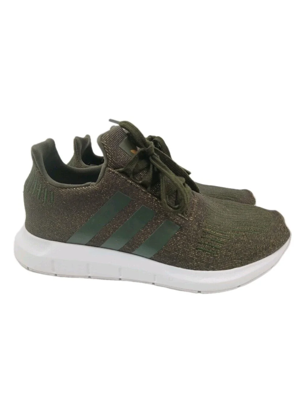 Adidas Swift Run 1.0 Shoes Womens 6.5 Green Athletic Casual Low Top Sneakers